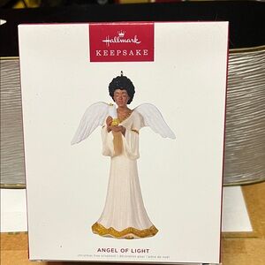 Hallmark Keepsake Angel Ornament with White and Gold Accents
